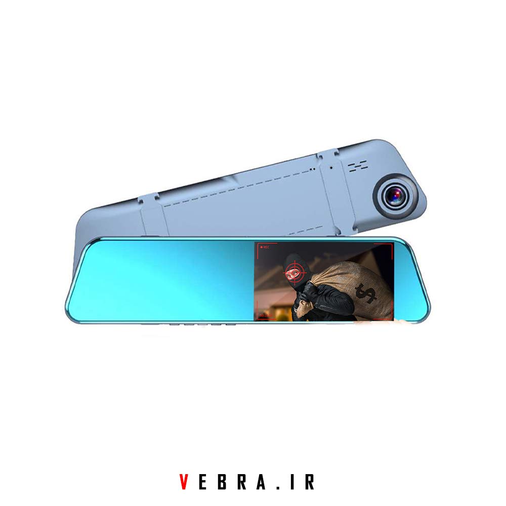 آینه مانیتوردار خودرو لمسی دو دوربین مدل XR5 PLUS