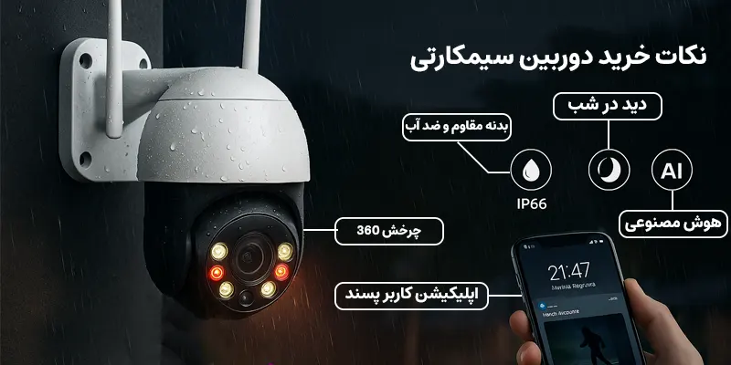 نکات خرید دوربین سیمکارتی 