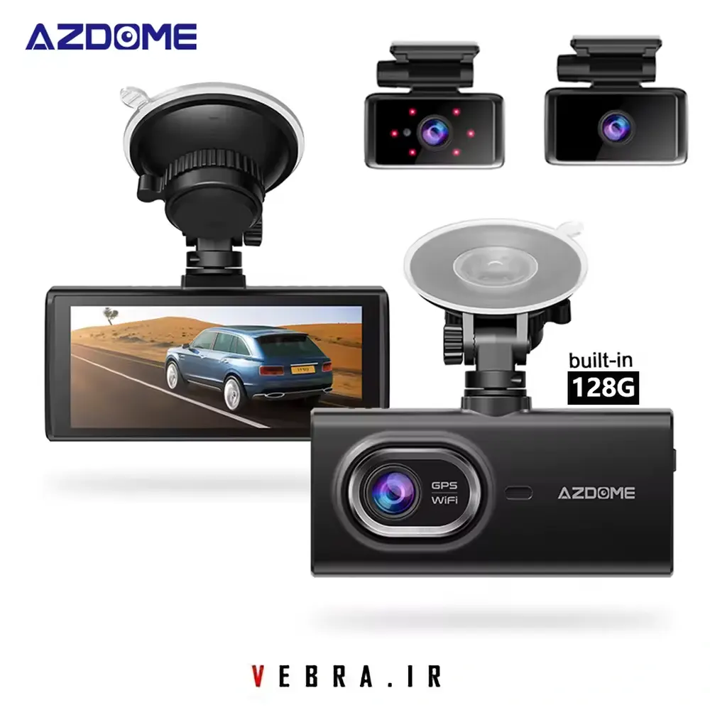 VEBRA.IR قیمت خرید دوربین خودرویی سه لنز AZDOME مدل M560