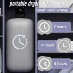 خشک کن لباس قابل حمل BK-888 | خشک‌کن برقی مسافرتی با هوای گرم و نور UV - Image 6