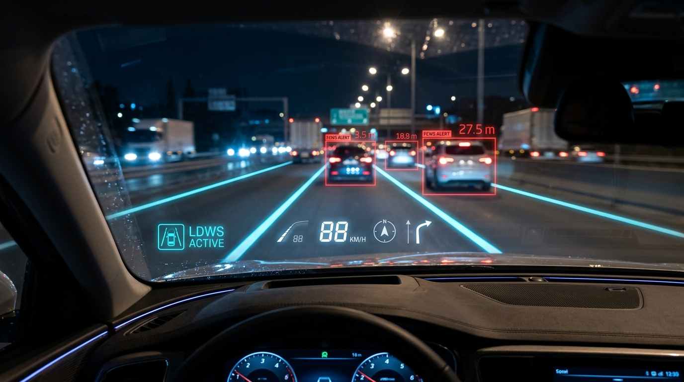 ADAS در دوربین ثبت وقایع